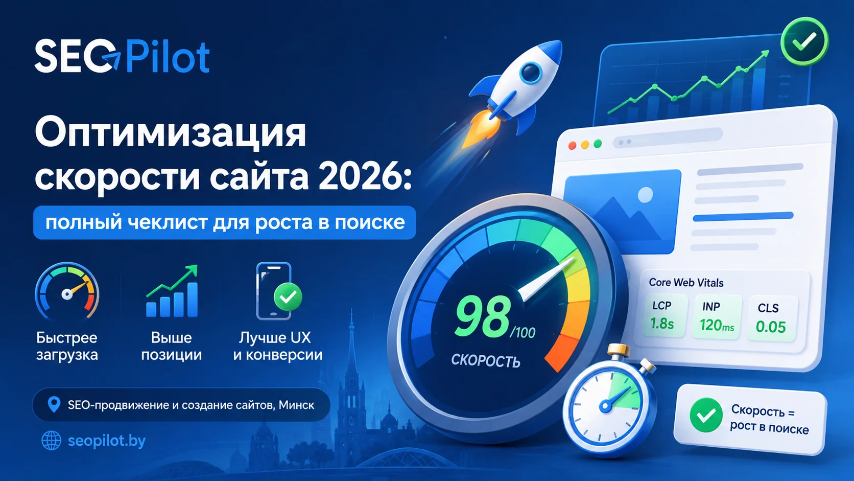Оптимизация скорости сайта 2026: полный чеклист для роста в поиске