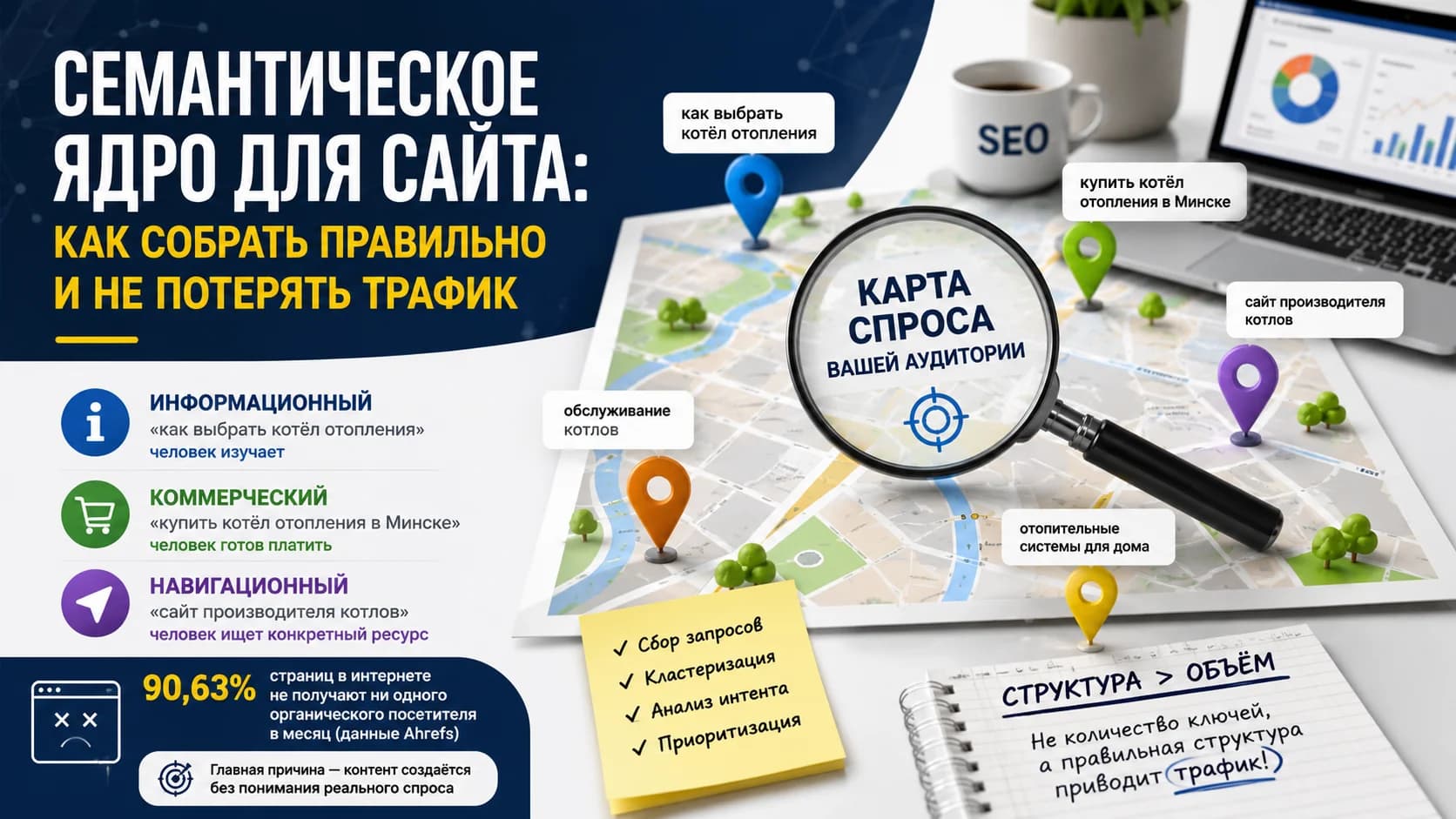 Семантическое ядро для сайта: как собрать правильно и не потерять трафик