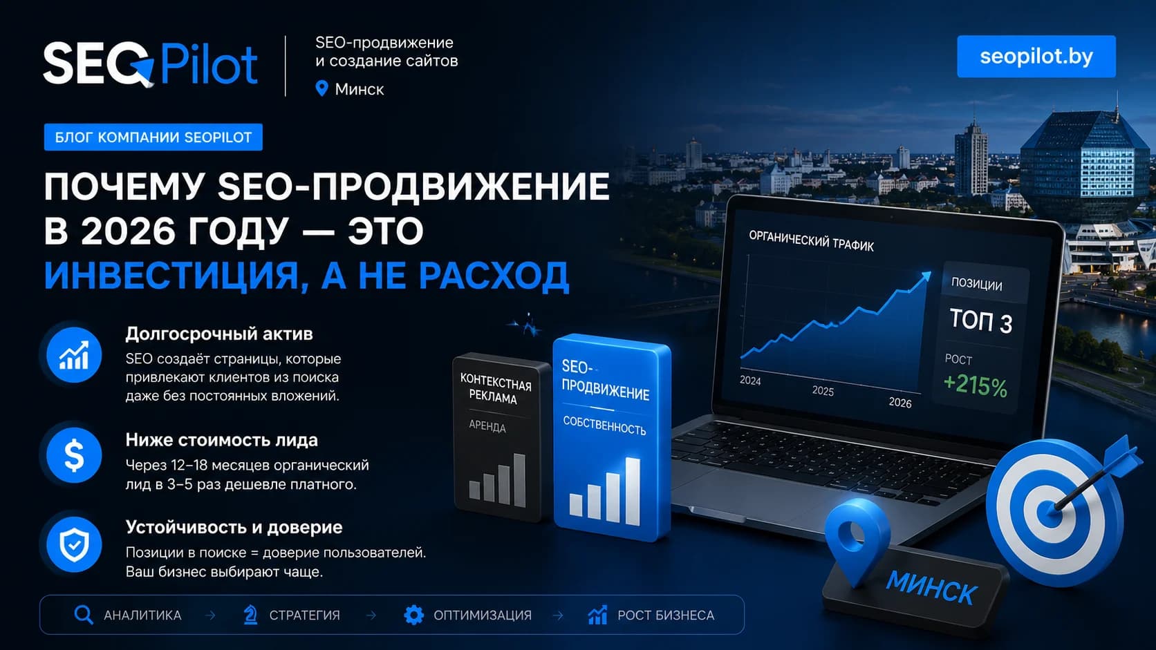 Почему SEO-продвижение в 2026 году — это инвестиция, а не расход
